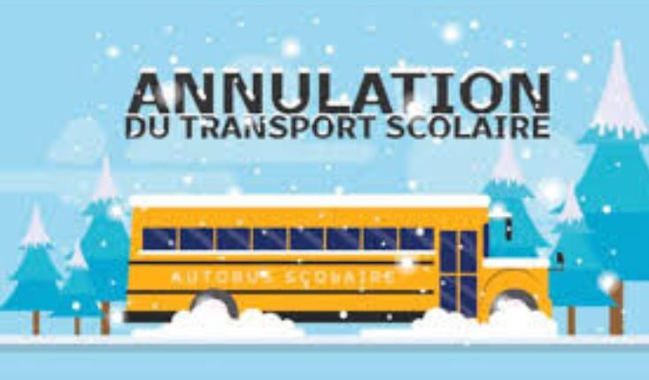 ANNULATION TRANSPORTS SCOLAIRES