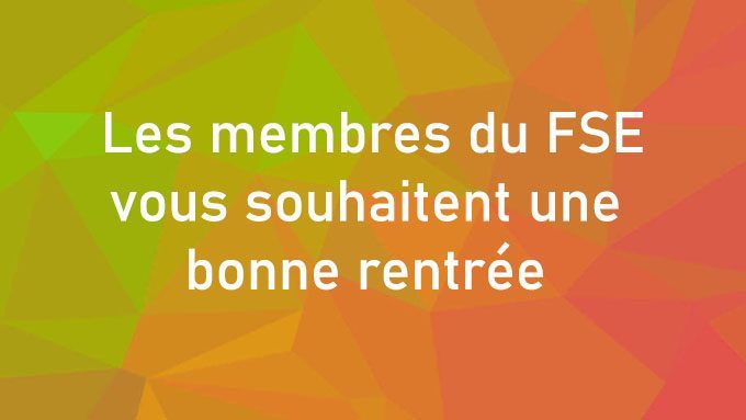 Les membres du bureau vous souhaite une bonne rentrée