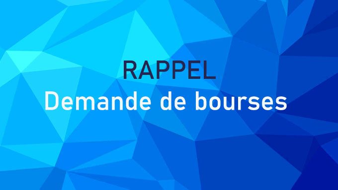 RAPPEL campagne de demande de bourses de collège