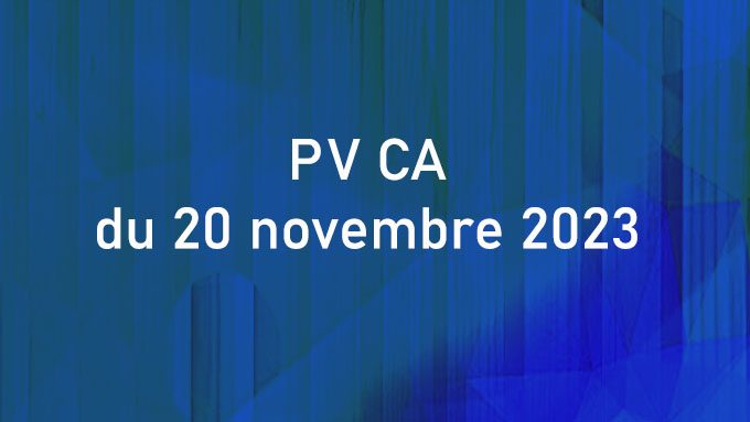 PV CA du 20 novembre 2023