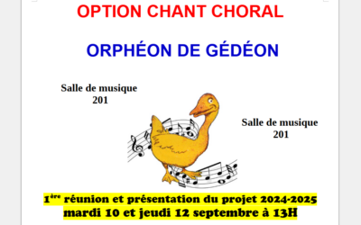 Cours de chorale