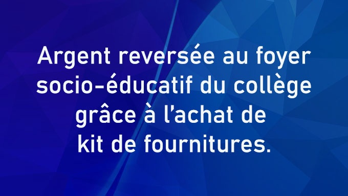 L’achat de kit de fournitures scolaires par le biais de l’entreprise Frimaudeau